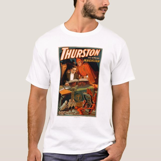 Thurston the Great Magician w/ Devil Magic T-Shirt (Front)