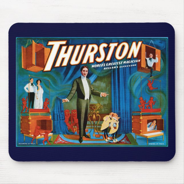 Thurston ~ World's Greatest Magician Mouse Pad (Front)