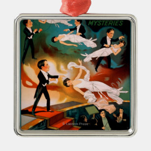 Thurston's Astounding Mysteries Magic Poster Metal Tree Decoration