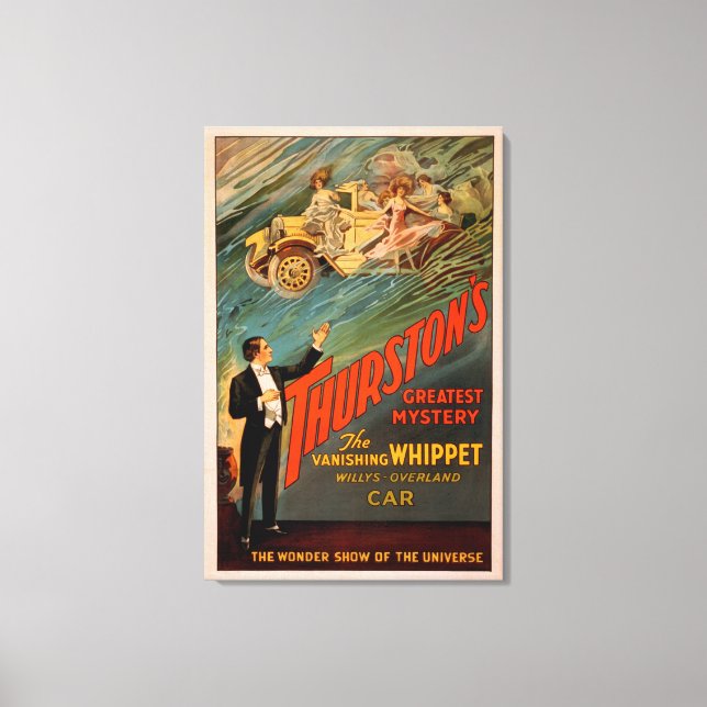Thurston's Vanishing Whippet Willys-Overland Canvas Print (Front)