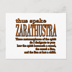 Thus Spake Zarathustra Postcard