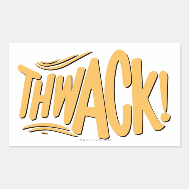 THWACK! RECTANGULAR STICKER (Front)