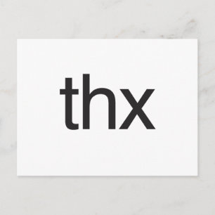 thx postcard