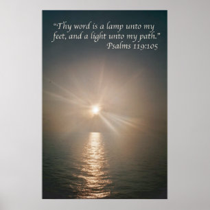 Thy word is a lamp unto my feet variation 4 poster