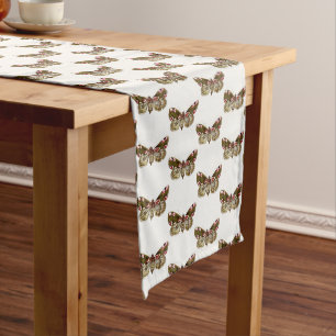Thyatira batis - The Peach Blossom Moth Medium Table Runner