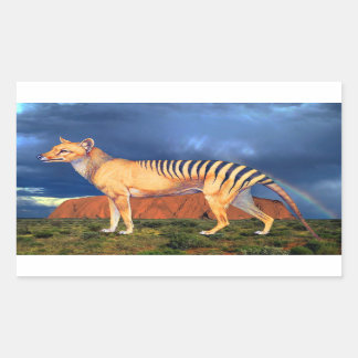 Thylacine (Tasmanian Tiger) Rectangular Sticker