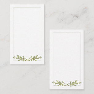 THYME 3.5x2 Flat Note Card / Vertical