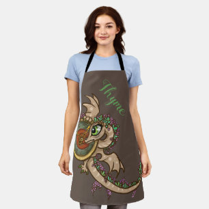Thyme for herbs little dragon  apron