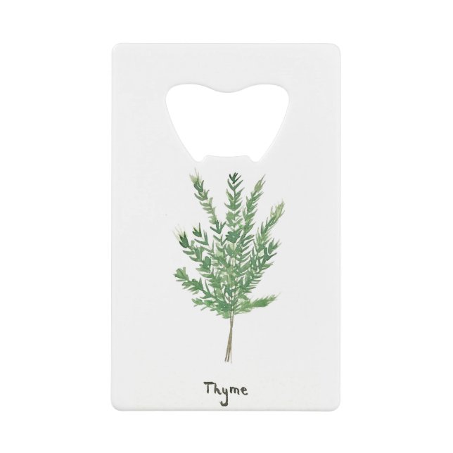 Thyme herbs green botanical vintage garden plants (Front)