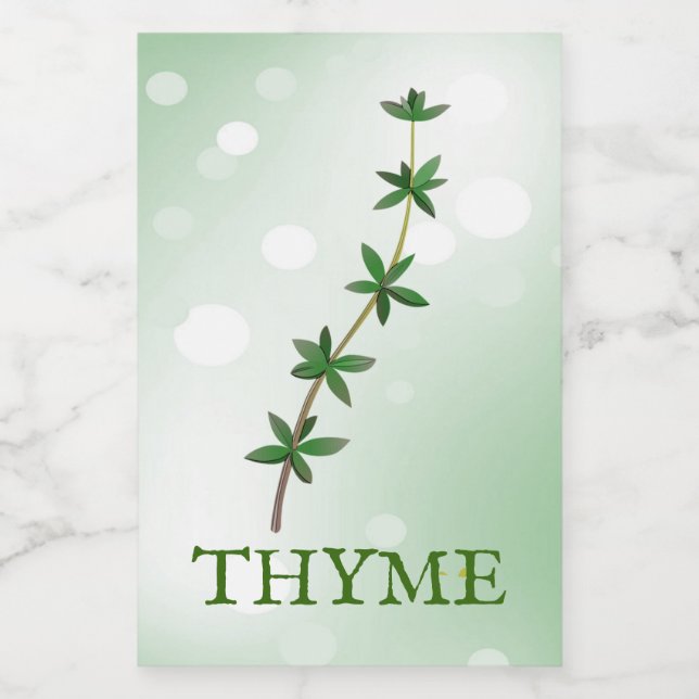 Thyme Herbs Label (Single Label)