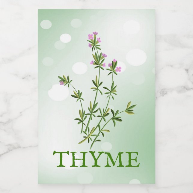 Thyme Herbs Label (Single Label)