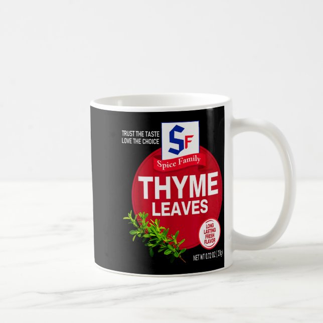 Thyme Leaves Halloween Sce Costume Group Matching  Coffee Mug (Right)