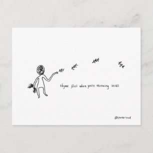 thyme postcard