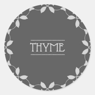 Thyme Spice Jar Sticker Labels