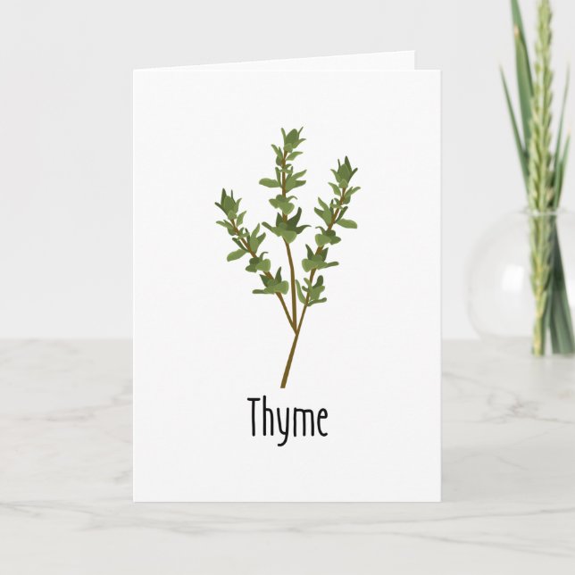 Thyme Spices Herb Card (Front)