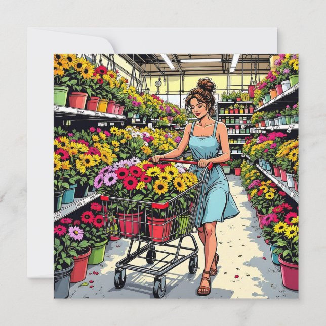 Thyme to Garden | Funny Pun for Friend Card (Front)