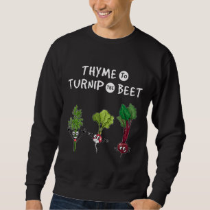 Thyme To Turnip The Bee Gardener Vegan Sweatshirt