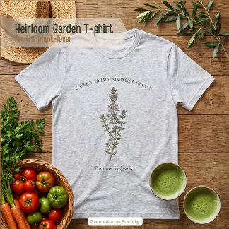 Thymus Vulgaris Botanical Thyme Garden Tri-Blend Shirt