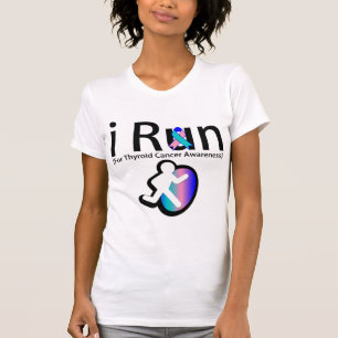 Thyroid Cancer Awareness I Run T-Shirt
