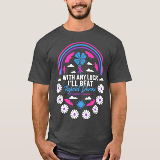 Thyroid Cancer Awareness Sunflower Clover Tee Thyr