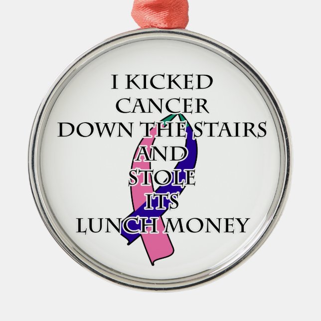 Thyroid Cancer Bully Metal Tree Decoration (Front)