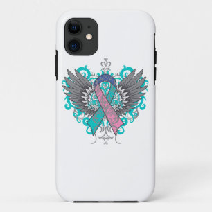 Thyroid Cancer Cool Wings Case-Mate iPhone Case