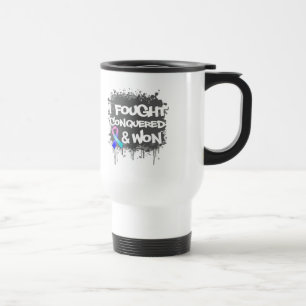 Thyroid Cancer I Fought Conquered Won Travel Mug