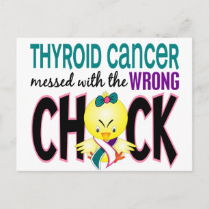 Thyroid Cancer Messed With The Wrong Chick Postcard