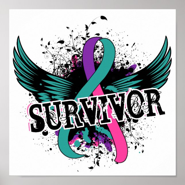 Thyroid Cancer Survivor 16 Poster (Front)