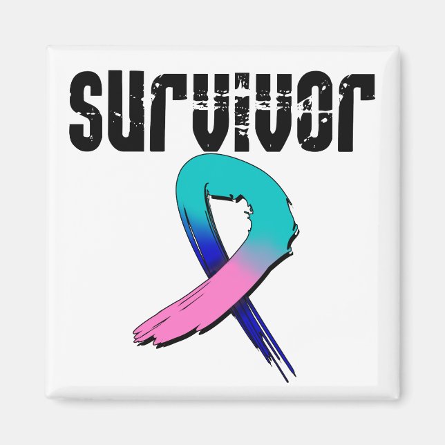 Thyroid Cancer SURVIVOR Magnet (Front)
