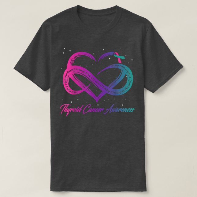 Thyroid Cancer Survivor Support Thyroid Cancer War T-Shirt (Design Front)