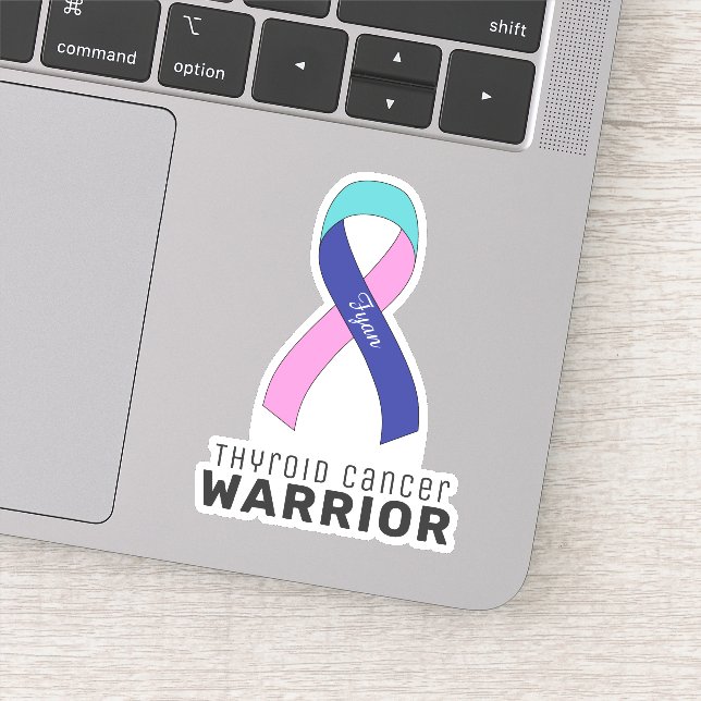 Thyroid Cancer Vinyl Sticker (Detail)