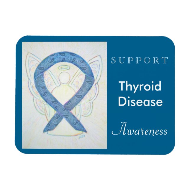 Thyroid Disease Awareness Angel Custom Magnet (Horizontal)