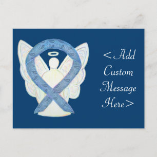 Thyroid Paisley Awareness Ribbon Angel Postcard