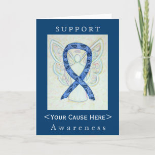 Thyroid Paisley Awareness Ribbon Customised Card