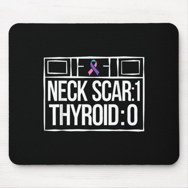 Thyroid Removal Survivor Beating Thyroid Mouse Pad (Front)