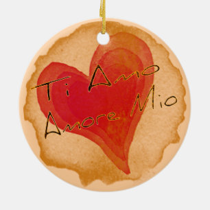 Ti Amo Amore Mio Ceramic Tree Decoration