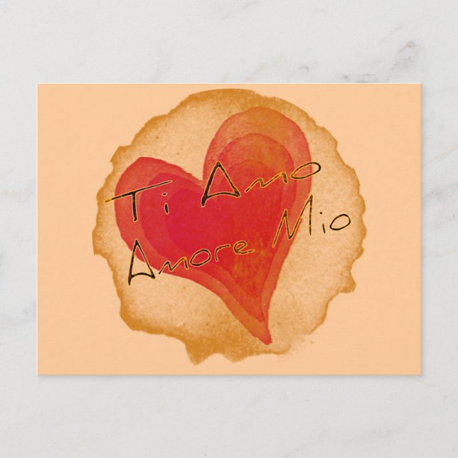 Ti Amo Amore Mio Postcard (Front)