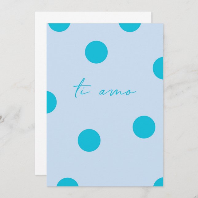 Ti amo flat Greeting Card (Front/Back)