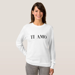 Ti amo italian language lettering T-Shirt