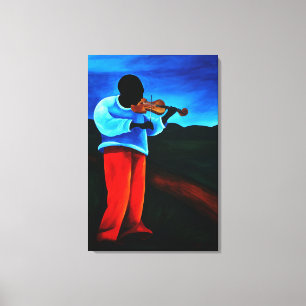Ti-Jean le violoniste 2008 Canvas Print