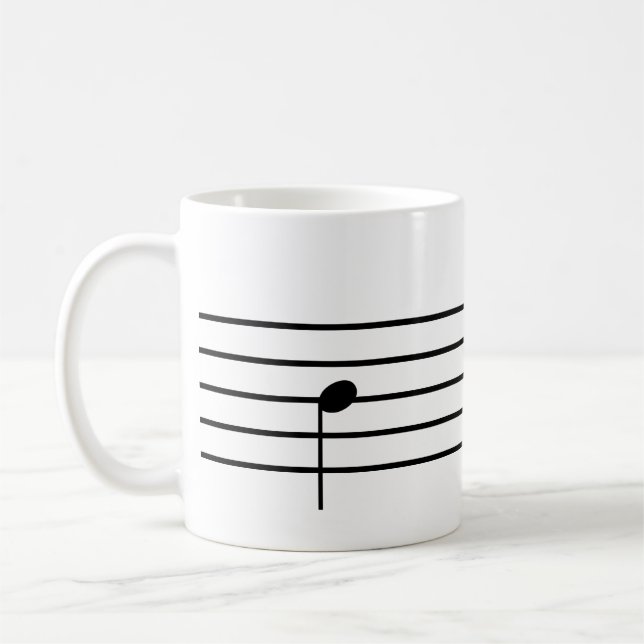 Ti Music Note Tea Mug (Left)