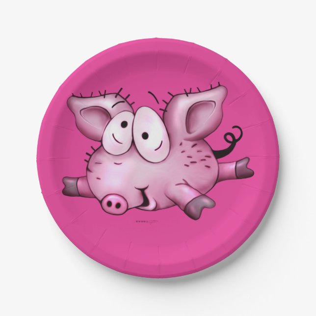 Ti Pig Custom Paper Plates 7 (Front)