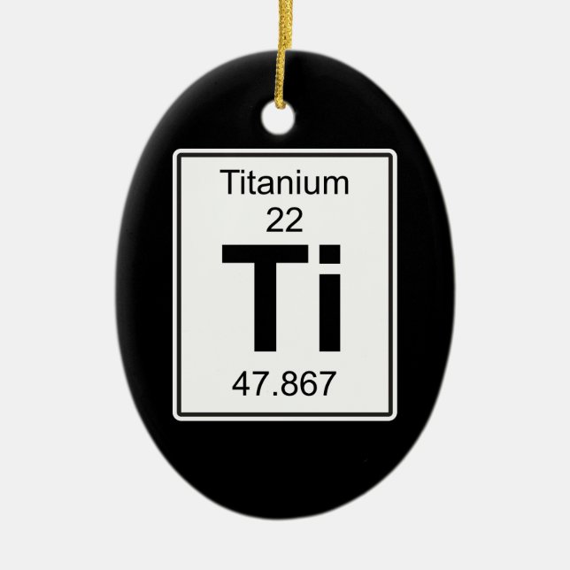 Ti - Titanium Ceramic Tree Decoration (Front)