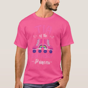 Tia of the Birthday Princess Roller Skates Skating T-Shirt