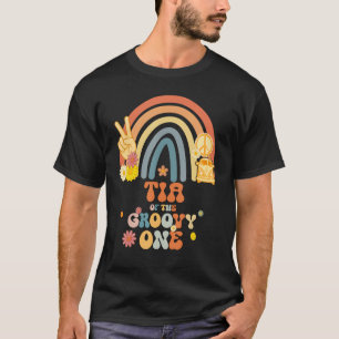 Tia Of The Groovy One Rainbow Boho Birthday Party T-Shirt