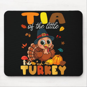 Tia Of The Little Turkey Thanksgiving Baby Shower  Mouse Pad