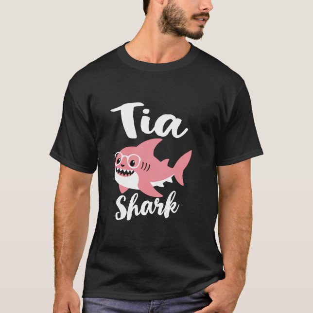 Tia Shark Mother s Day Grandma Funny  T-Shirt (Front)