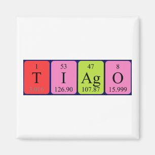 Tiago periodic table name magnet