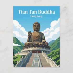 Tian Tan Buddha Hong Kong Postcard